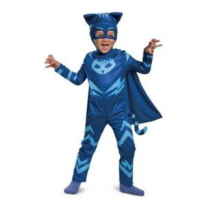 NEW 3Pc 2T PJ Masks Boys Fabric Blue CATBOY Halloween Costume